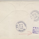 BRD - 250. Todestag Asam 1989, 3x60 Pfg. a. Schmuck-FDC n. Franz. Komoren