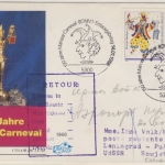 BRD - 150 J. Mainzer Karneval, 2x60 Pfg. Schmuck-FDC n. UdSSR (Ank.stpl.)