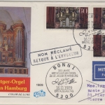 BRD - 300 J. Orgel Jacobi-Kirche Hamburg 1991, 3x60 Pfg. a. FDC n. St. Pierre et
