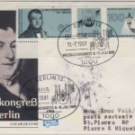 BRD - Weltgaskongreß 1991, Zusdrck. a. Schmuck-FDC n. St. Pierre et Miquelon
