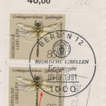 BRD - Libellen 1991, 2x80 Pfg. a. Schmuck-FDC n. Franz. Antillen