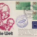 BRD - Brot für die Welt 1972, 3x30 Pfg. a. Schmuck-FDC n. Belgien