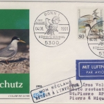 BRD - Naturschutz/Seevögel 1991, 2x80 Pfg. a. Schmuck-FDC n. St. Pierre et