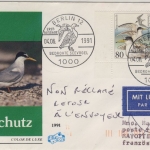 BRD - Naturschutz/Seevögel 1991, 2x80 Pfg. a. Schmuck-FDC n. Franz. Komoren