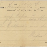 DR - Hamburg 1887, Telegramm aus Lahr