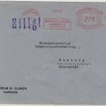 DR - Hamburg 1, 8 Pfg. AFS "Wilhelm G. Clasen", Ortsbrief 1931