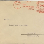 DR - Hamburg 1, 8 Pfg. AFS "Auslands-Weizen Toepfer", Ortbrief 1932