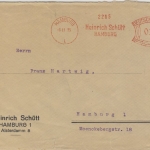 DR - Hamburg 1, 16 Pfg. AFS "Heinrich Schütt", Ortsbrief 1935