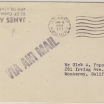 BRD/USA - US-Army/APO 751/Hamburg 6 C. US GA-Umschlag n. Monterey 1951