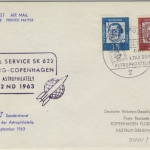 BRD - Hamburg 36, "1st Day of Astrophilately", SAS-Sonderflug n. Copenhagen 1963