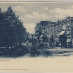 Hamburg - Schwanenwiek (Strassenansicht), sw-Ansichtskarte, ungelaufen ca. 1900