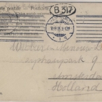 Hamburg - Rathaus, Prägekarte, gelaufen 1906 n. Holland