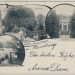 Hamburg - Wohldorf-Ohlstedt, sw-Mehrbild-Ansichtskarte, gel. v. Wohldorf 1902