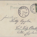 Hamburg - Wohldorf-Ohlstedt, sw-Mehrbild-Ansichtskarte, gel. v. Wohldorf 1902
