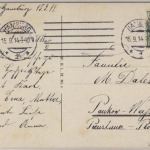 Hamburg - Kersten Miles Brücke u. Seewarte, farb. Ansichtskarte, gelaufen 1914