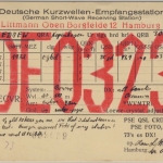 Hamburg - QSL-Karte (DE0323), gelaufen n. DÄNEMARK 1927