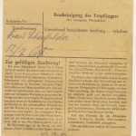 DR - 1 RM + 40+15 Pfg. AH, Dringend-Paketkarte Rötz - Zittau 1943