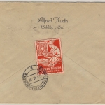 DR - 3x12+6 Pfg. Hindenburg, Einschreibebrief Colditz - Garmisch 1941