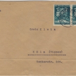 DR - 2x6 Pfg. Wiener Messe, Brief Garmisch-Partenkirchen - Köln 1941