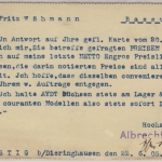 DR - 5 Pfg. Germania Perfin "A/KIND/H", Karte Dieringhausen - Bassum 1905