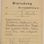 DR - Bassum 1907, Einladungskarte Kriegerverein Bassum u. Umgebung