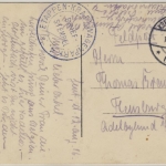 DR - Etappen-Kraftwagenpark 4 Feldpostkarte K.D.Fp.Stat. Nr. 4 - Flensburg 1916