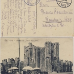 DR - Etappen-Kraftwagenpark 4 Feldpostkarte K.D.Fp.Stat. Nr. 4 - Flensburg 1916