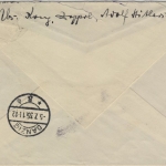 Danzig - 15+25 Pfg. Wappen Luftpostbrief n. Kempten 1935 - ohne Inhalt