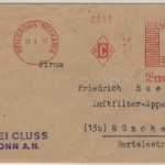 Kontrollrat - 24 Pfg. AFS Brauerei Cluss, Brief Heilbronn - München 1947