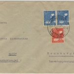 Kontrollrat - Schachkongress Weissenfels 1947 Brief n. Naumburg 48 Pfg.-Tarif