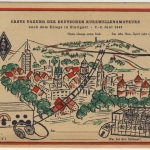Kontrollrat - 1. Tagung d. Dt. Kurzwellenamateure, Stuttgart 1947, Sonderkarte