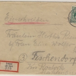 AM-Post - 42 Pfg. Einschreibebrief, (20) Ülzen - Teschendorf 1946 - ohne Inhalt