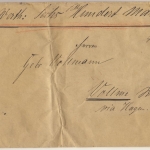 DR - 50 Pfg. Wertbrief Kleinlaufenburg n. Vollme 1883 - ohne Inhalt