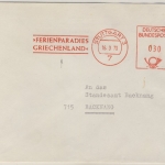 BRD - 30 Pfg. AFS "Ferienparadies Griechenland", Brief Stuttgart - Backnang 1970