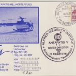 BRD - Antarktis Helikopterflug Polarheli 1 + Schiffspost FS Polarstern 1986