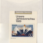 BRD - 33 Pfg SWK/Oberrand + 2 Pfg AFS Eisen Schmidt Drucksache/FDC Sinsheim 1989