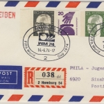 BRD - 20 Pfg. UV+25 Pfg. Heinemann, Privat-GA-Umschlag + Zusatz, Lupo-R-Brief