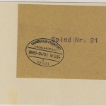 BRD - Saarbrücken - Frankfurt Überlandpost 0660-04/01 - 1964, Briefstück