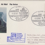 BRD - Bonn Papstbesuch 1987 SST Zuleitung Lufthansa Erstflug Düsseldorf - Jersey