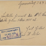 DR - Landpost-Ra2 Gremersdorf über Grimma, Karte n. München 1935