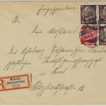 DR - Malente-Gremsmühlen, Einschreibebrief n. Kiel 1935 - ohne Inhalt