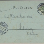 Lensahn - Gruss aus-Karte, Straßenansicht, gelaufen 1898