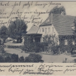Kehrsen b. Gudow - sw-Ansicht (Gebäude + Kutsche), gelaufen v. Kudow 1900