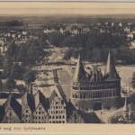 Lübeck - Blick auf das Holstentor, sw-Ansicht, ungelaufen ca. 1930/35