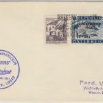 Österreich - Bodensee Schiffspost MS Augsburg Brief Bregenz - Wickrath 1963