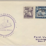 Österreich - Bodensee Schiffspost MS Stadt Bregenz Brief Bregenz - Wickrath 1963