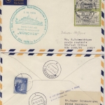 BRD - Bodensee Schiffspost 1970 MS München Sonderfahrt Luftpost n. UNO New York
