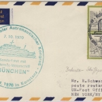 BRD - Bodensee Schiffspost 1970 MS München Sonderfahrt Luftpost n. UNO New York