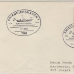 BRD - Friedrichshafen 1974 SST Bodensee Schiffahrt Gedenktafel Drucksache n.