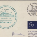 BRD - Bodensee-Schiffspost MS München Luftpostbrief n. ANDORRA Sonderfahrt 1970
